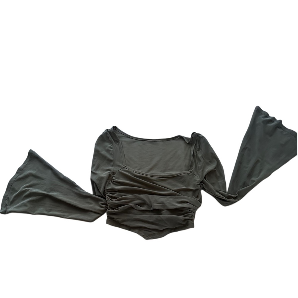 Dark Green Long Sleeve Top